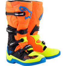 Alpinestars Tech 5 Boots - Orange Fluorescent/Blue/Yellow Fluorescent_931967