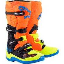Alpinestars Tech 5 Boots - Orange Fluorescent/Blue/Yellow Fluorescent_915198