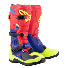 Alpinestars Tech 3 Boots - Red/Blue/Yellow Fluorescent_1102270