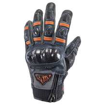 Tourmaster Men's Sierra Peak Leather Gloves - Navy/Orange_1771702