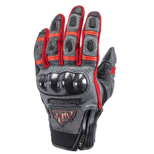 Tourmaster Men's Sierra Peak Leather Gloves - Grey/Red_1771714