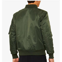 100% Bomber Zip Jacket - Army Green_1528616