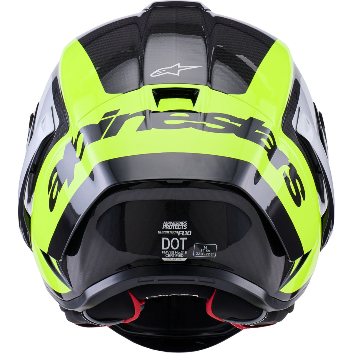 Alpinestars Supertech R10 Helmet - 22.06 - Arius - Gloss Black/Silver/Yellow Fluo_2564473