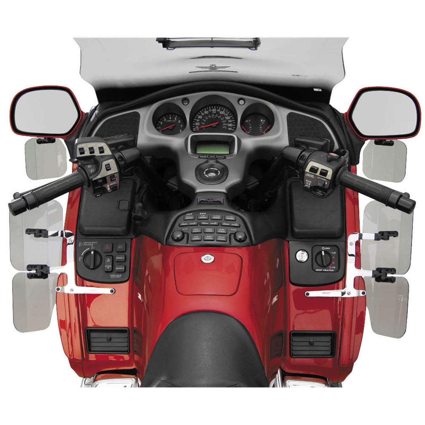 National Cycle Wing Deflectors Mirror Mount Light Smoke N5110_596