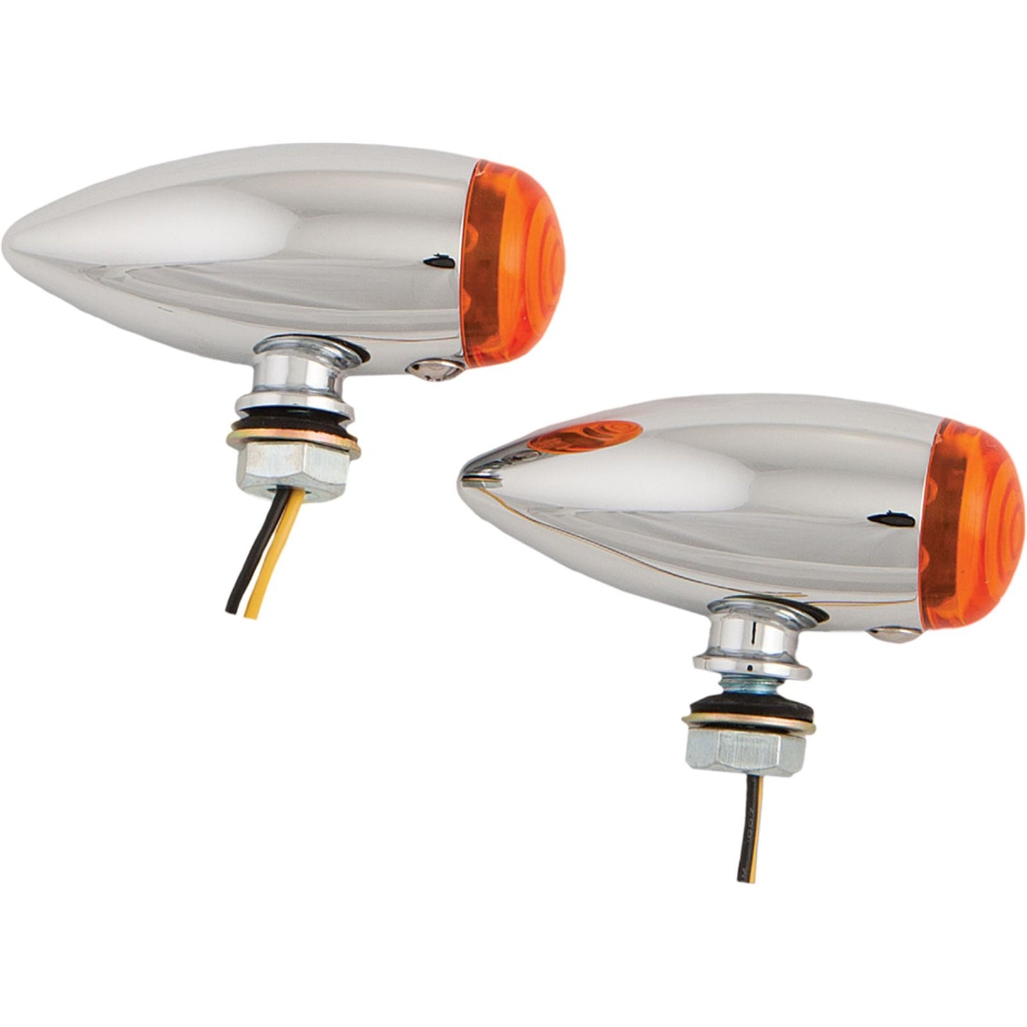 Harddrive Led Bullet Marker Light Chrome  with Amber Lens 20-6589SALED_835