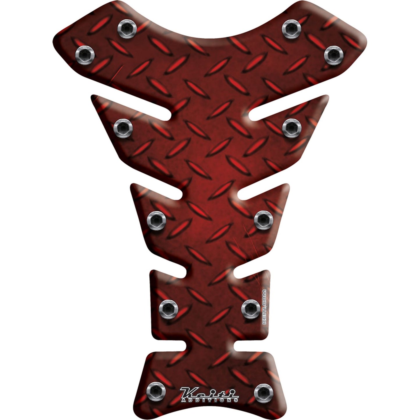 Keiti Tank Pad Diamond Plate Red [MPN: KT8350R]_1040