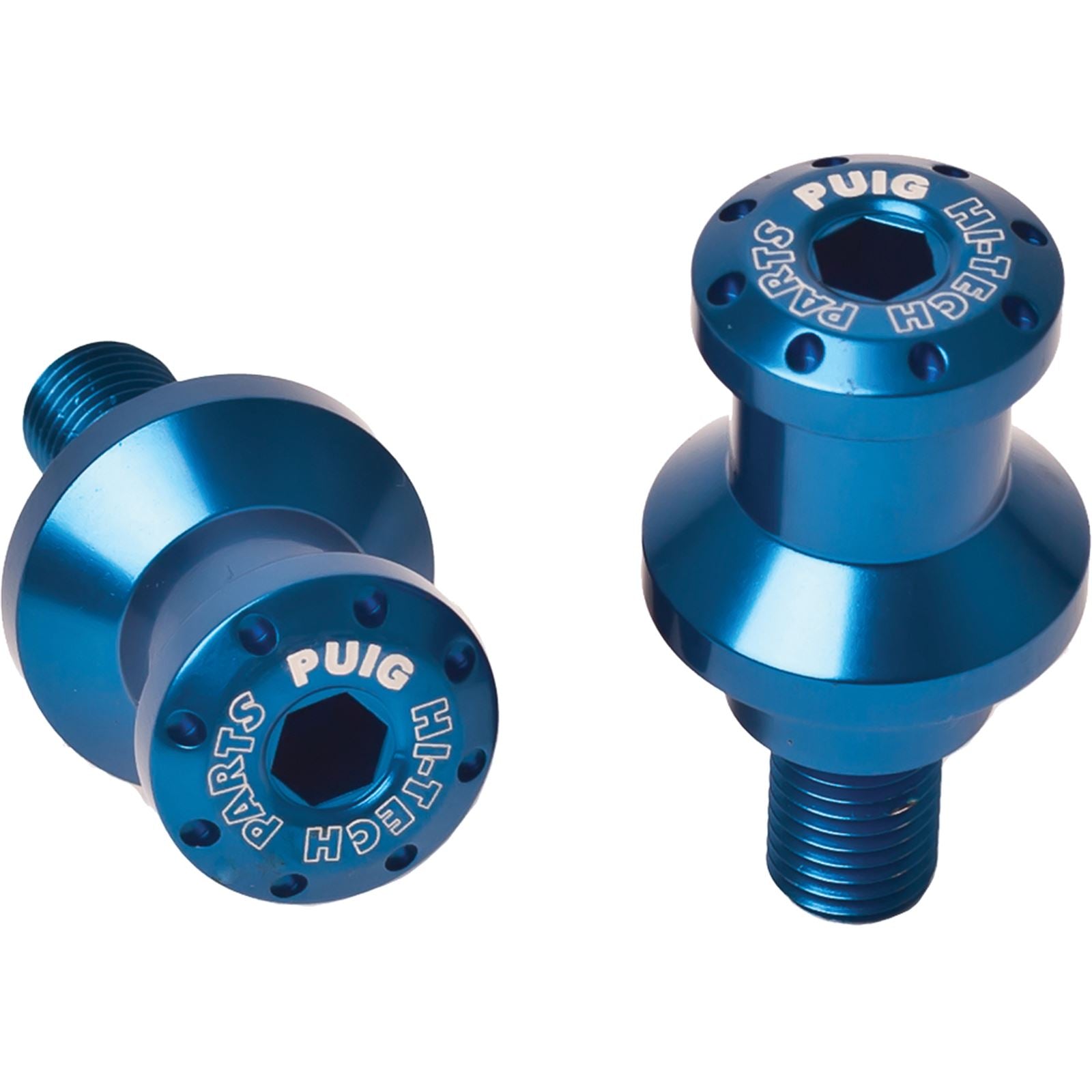 Puig Swingarm Spools Hi-Tech 6mm Blue 2 Pack 5922A_1129