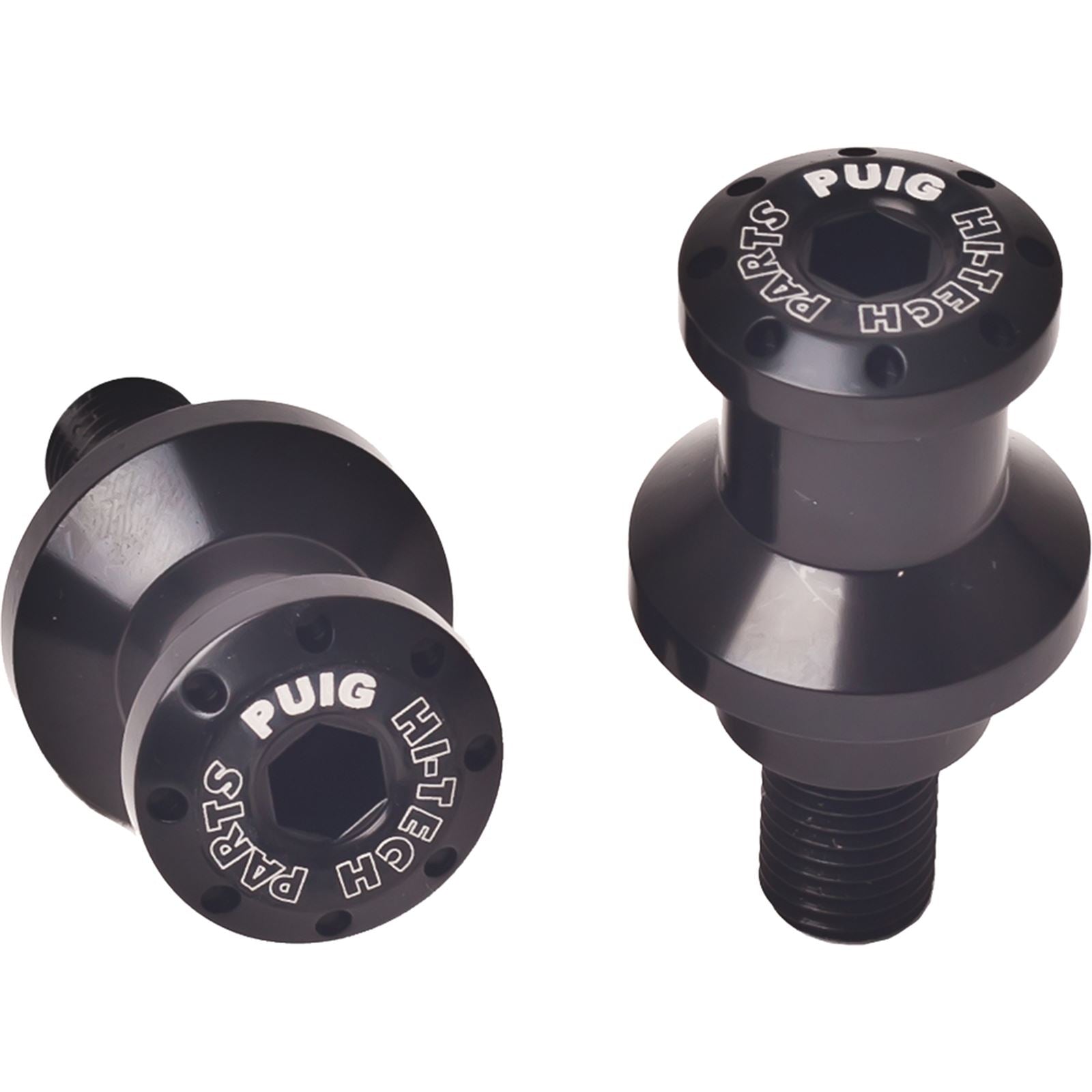 Puig Swingarm Spools Hi-Tech 10mm Black 2 Pack 5924N_1138