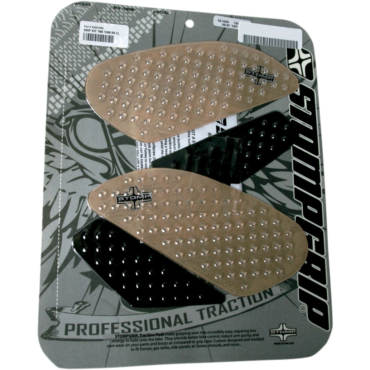 Stompgrip Tank Kit-Clear YZF R6 '06-07 [MPN: 55-10-0005]_476200