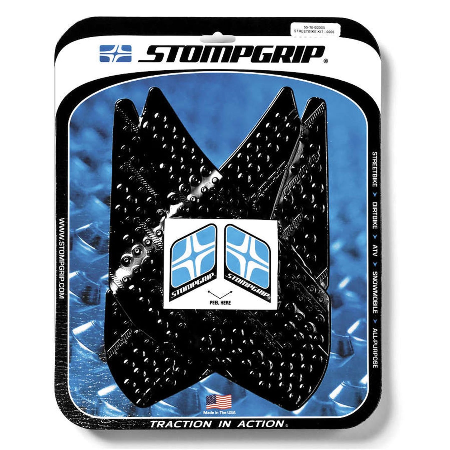 Stompgrip Traction Kit - Black for Yamaha YZF-R1 '07-08 [MPN: 55-10-0006B]_1773
