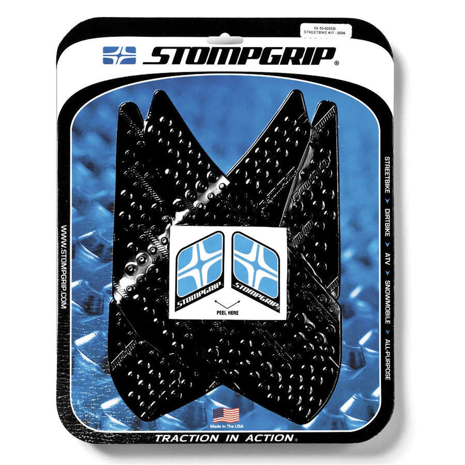 Stompgrip Traction Kit - Black for Yamaha YZF-R1 '07-08 [MPN: 55-10-0006B]_1773