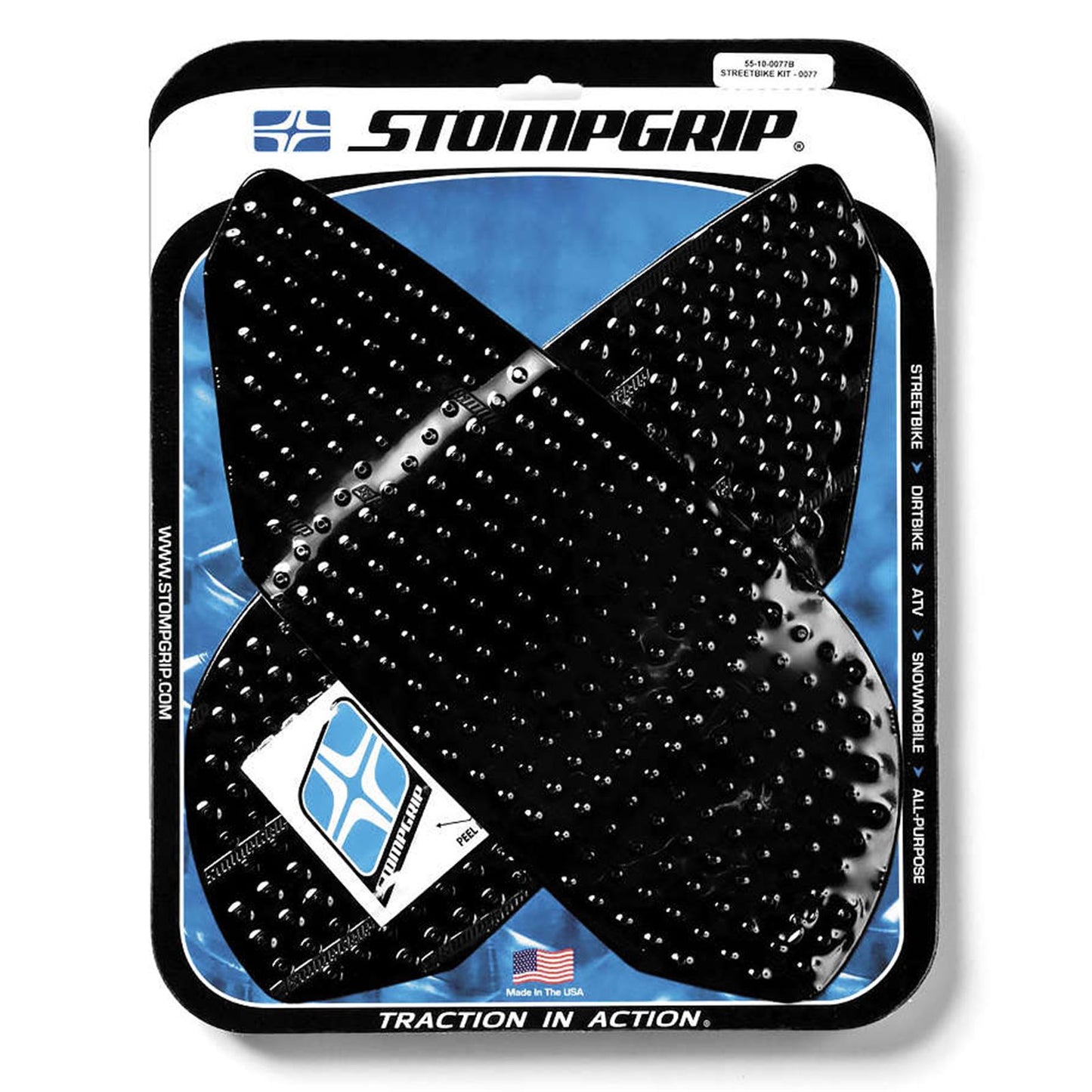 Stompgrip Tank Kit-Black DAYTONA 675 06-12 [MPN: 55-10-0077B]_2054