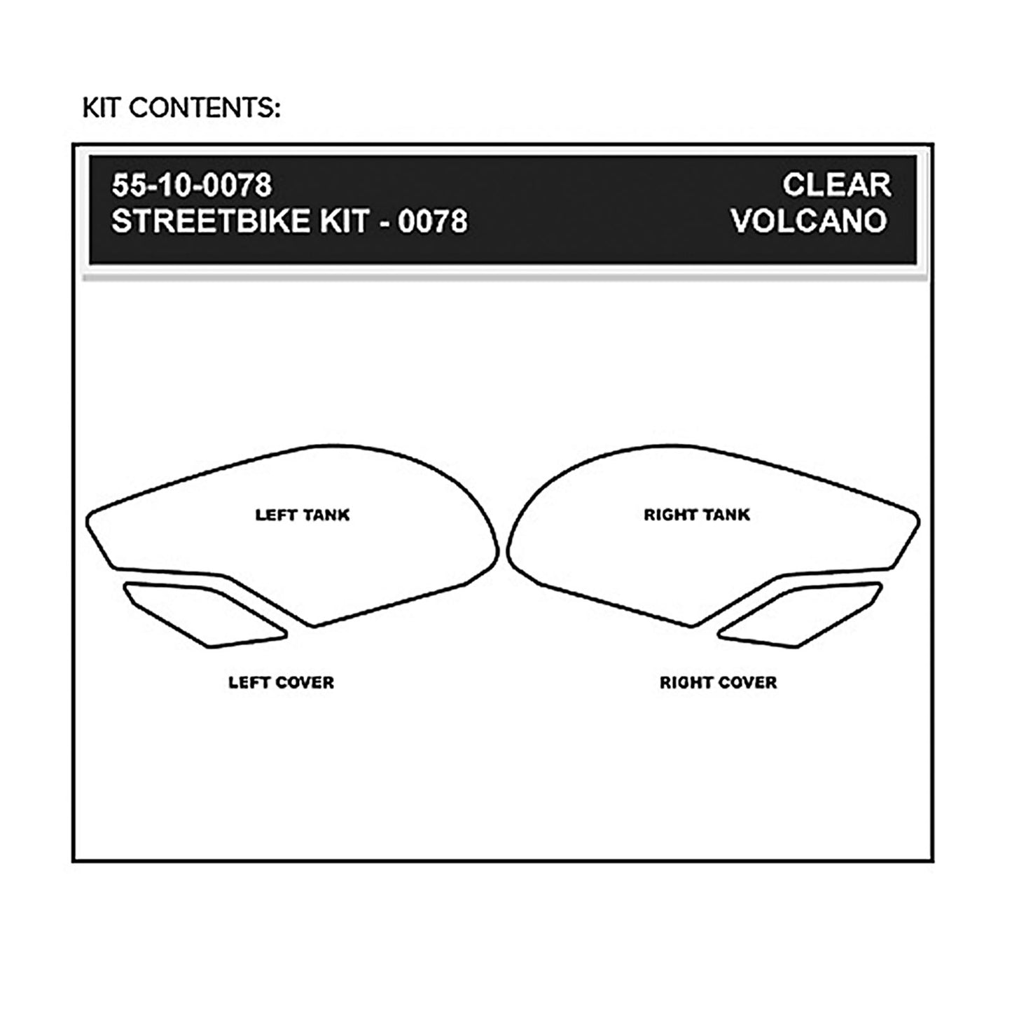 Stompgrip Kit - Volcano - Clear [MPN: 55-10-0078]_476337