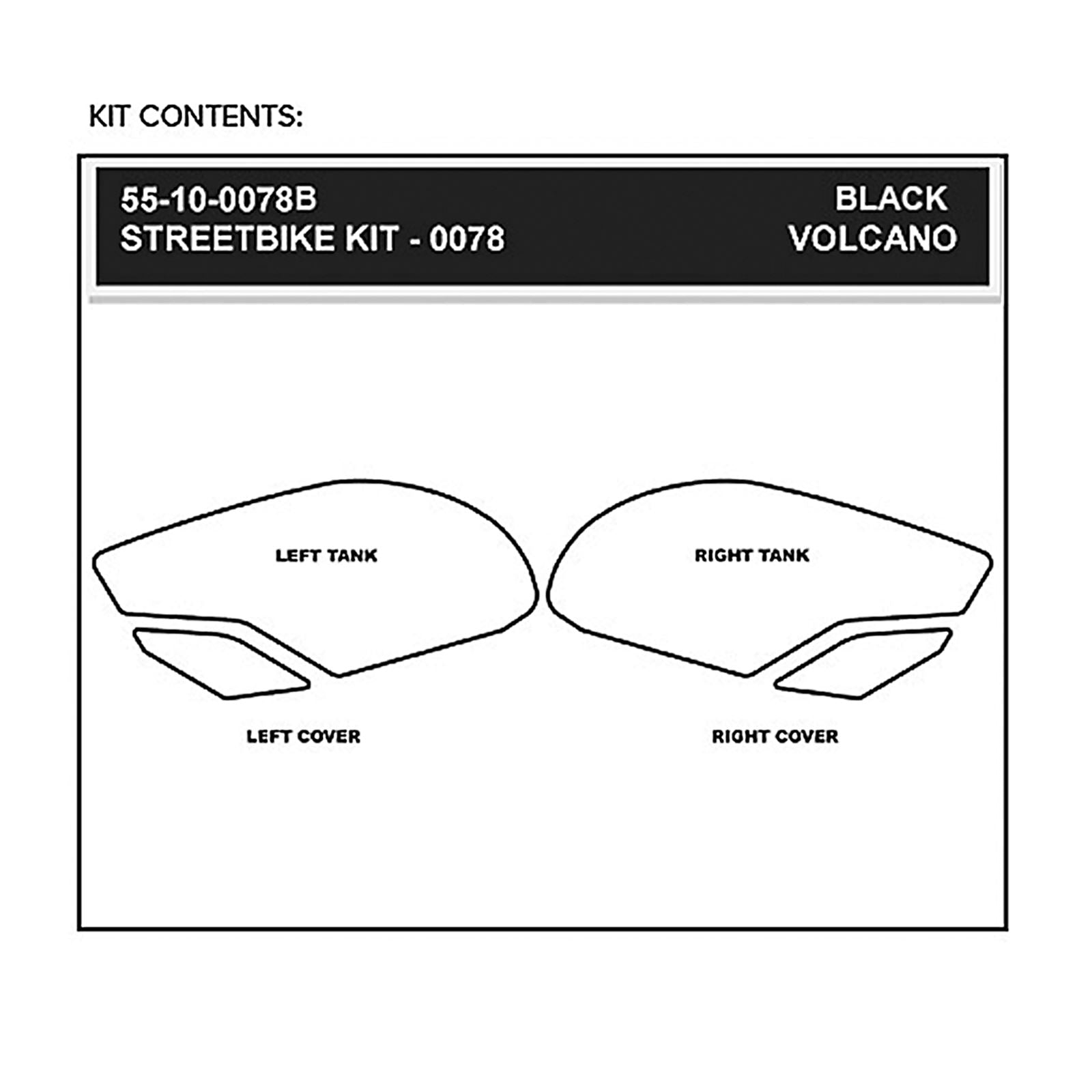 Stompgrip Kit - Volcano - Black [MPN: 55-10-0078B]_476339