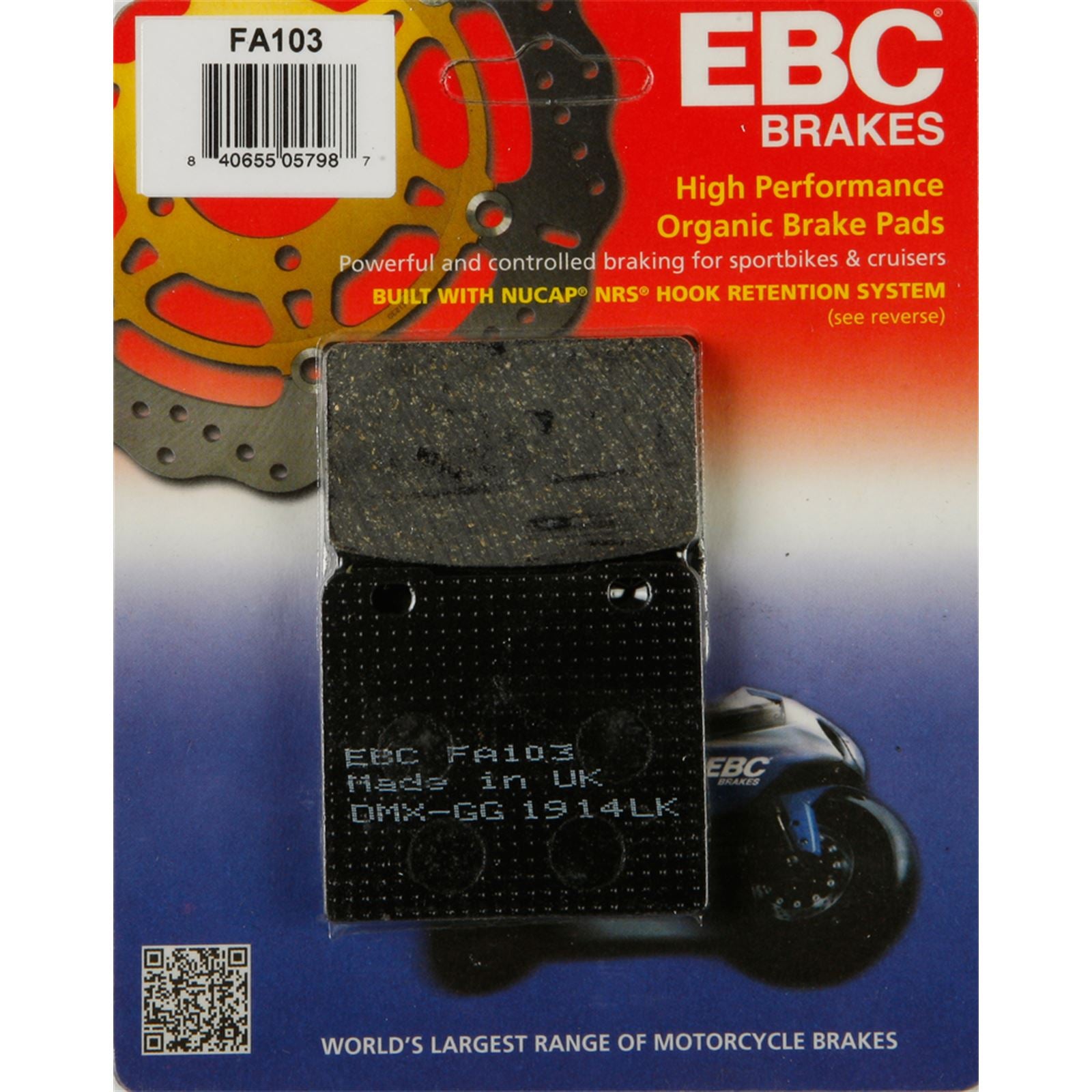 EBC Brakes Brake Pads FA103_2114