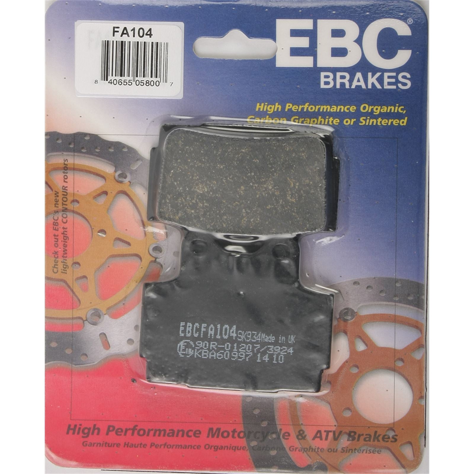 EBC Brakes Brake Pads FA104_2120