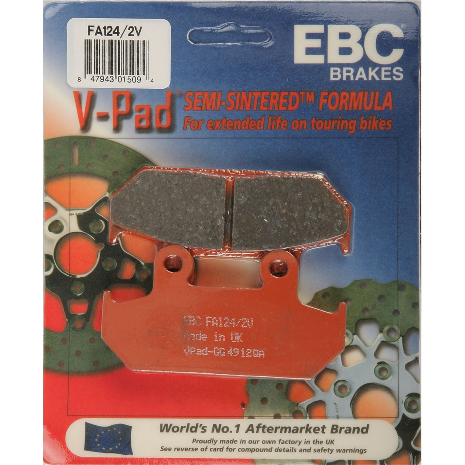 EBC Brakes Brake Pads V-Series FA124/2V_2133