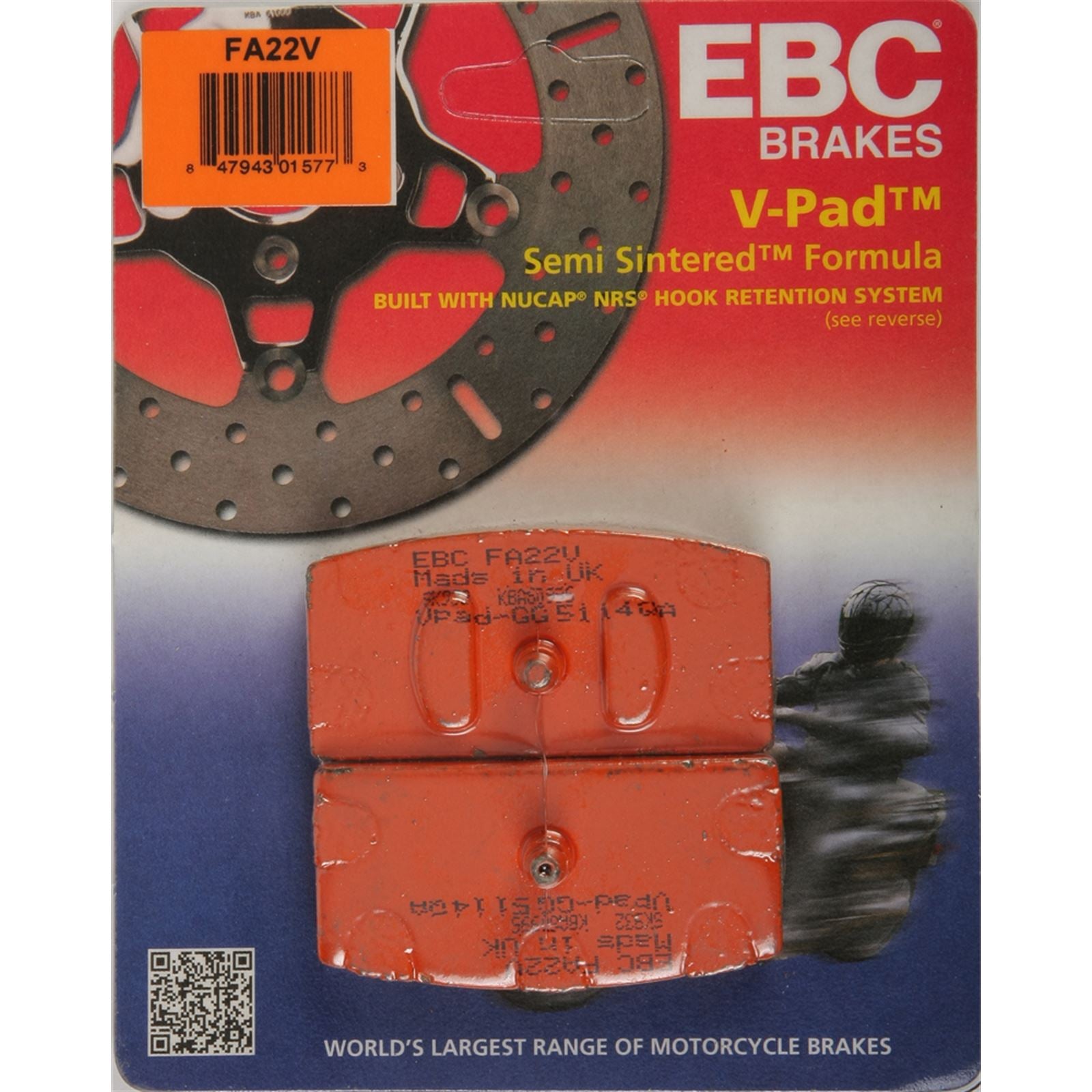 EBC Brakes Brake Pads V-Series FA22V_2182