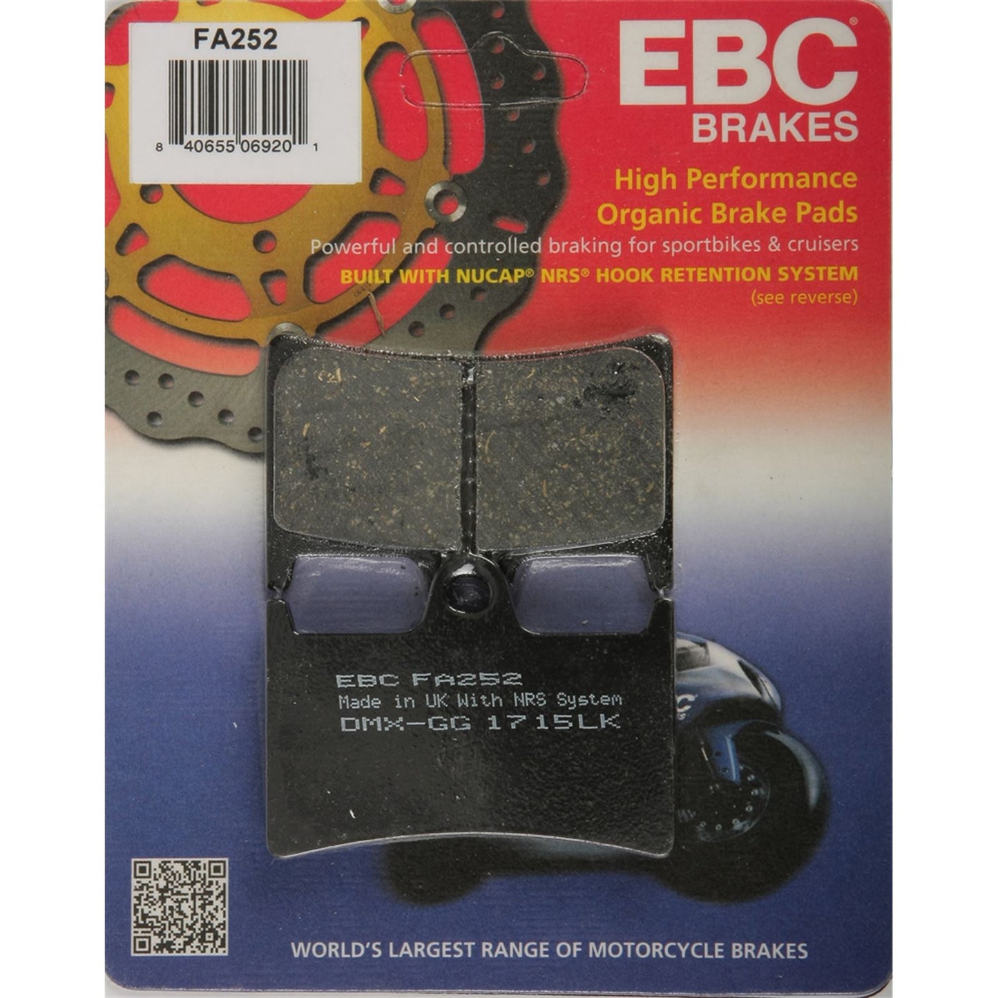 EBC Brakes Brake Pads FA252_2188