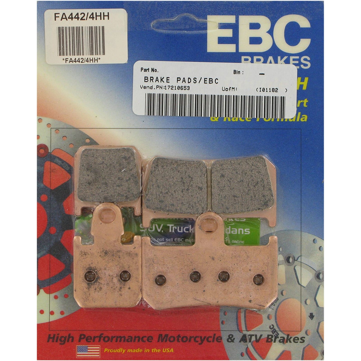 EBC Brakes Brake Pads FA442/4HH_378862
