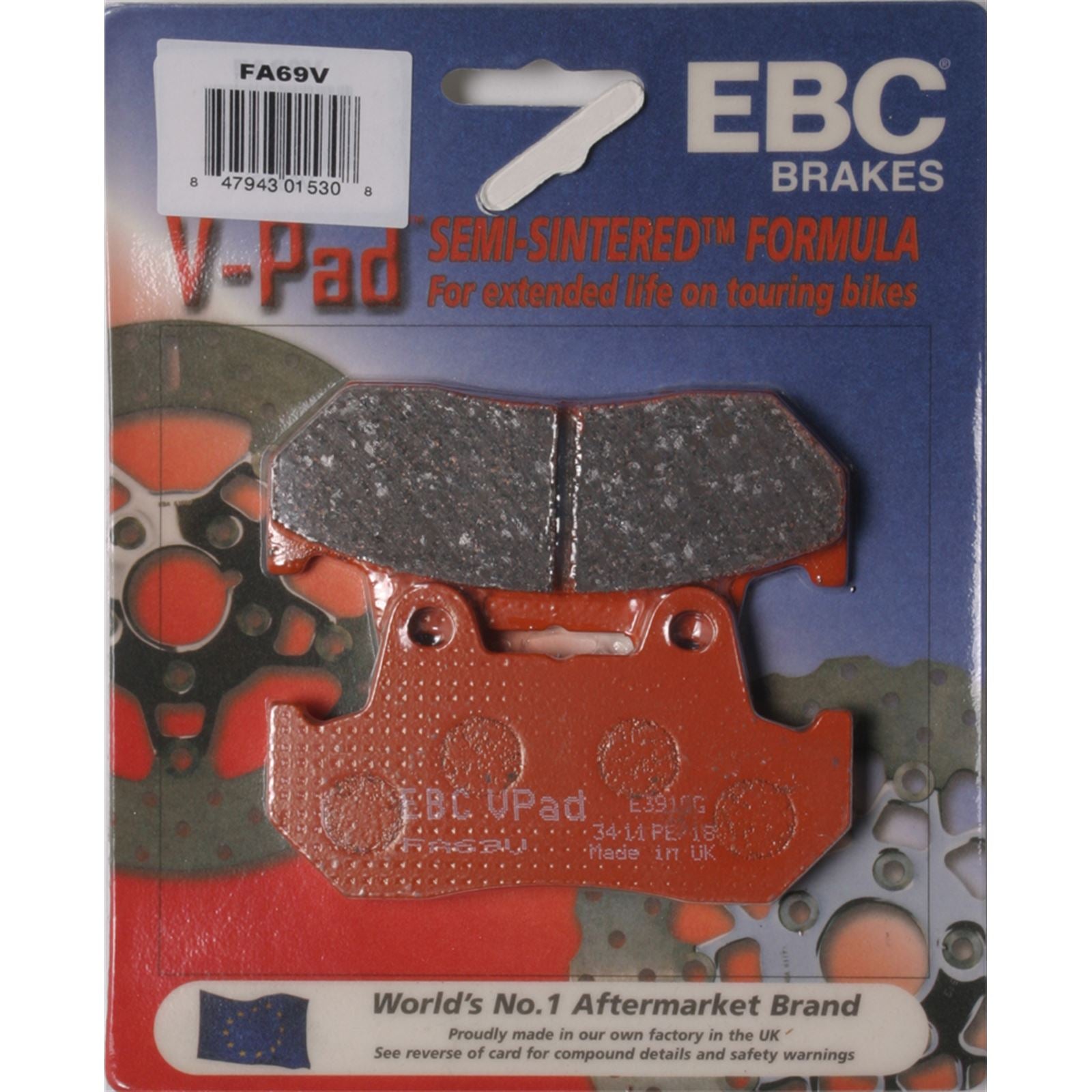 EBC Brakes Brake Pads V-Series FA69V_2296