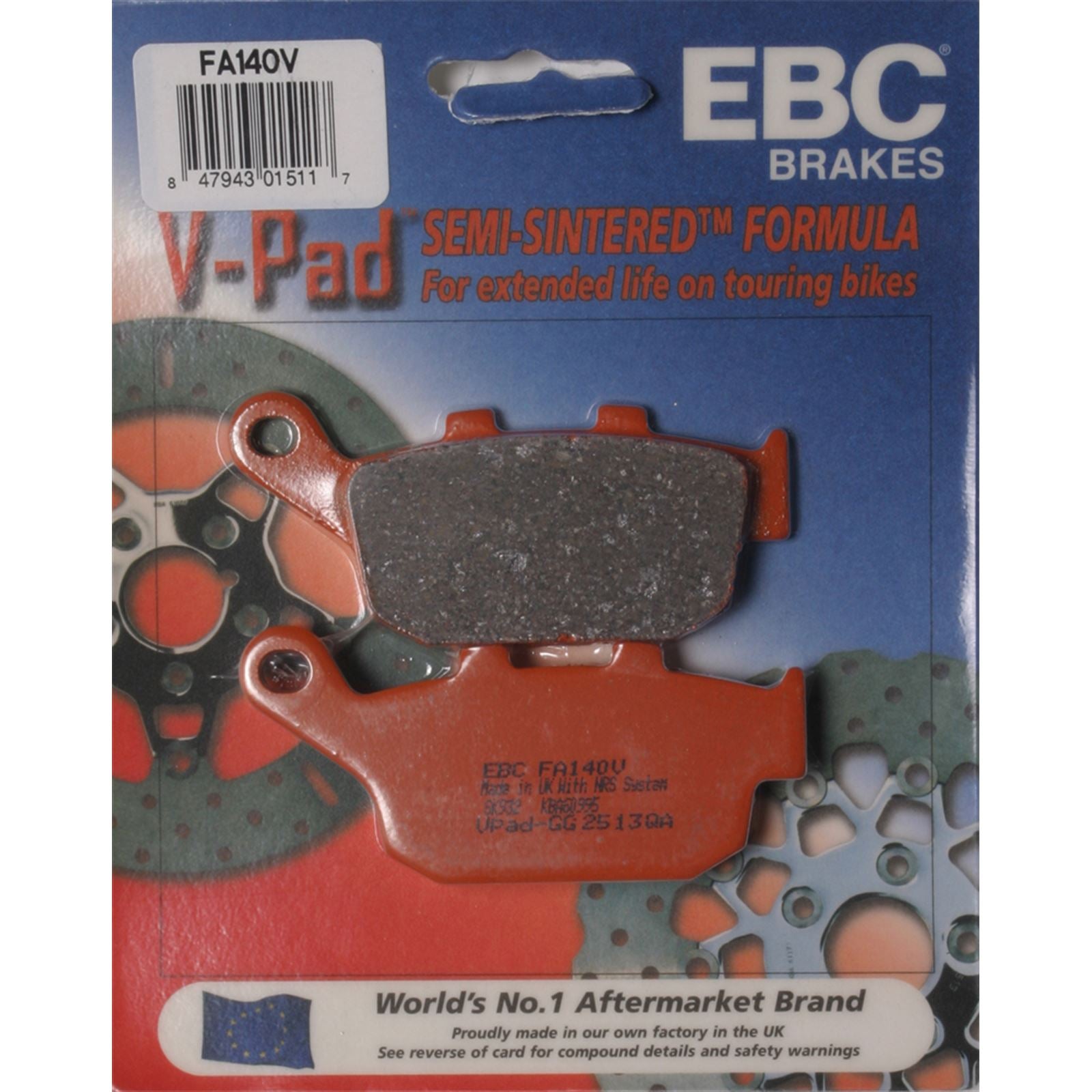EBC Brakes Brake Pads V-Series FA140V_2437