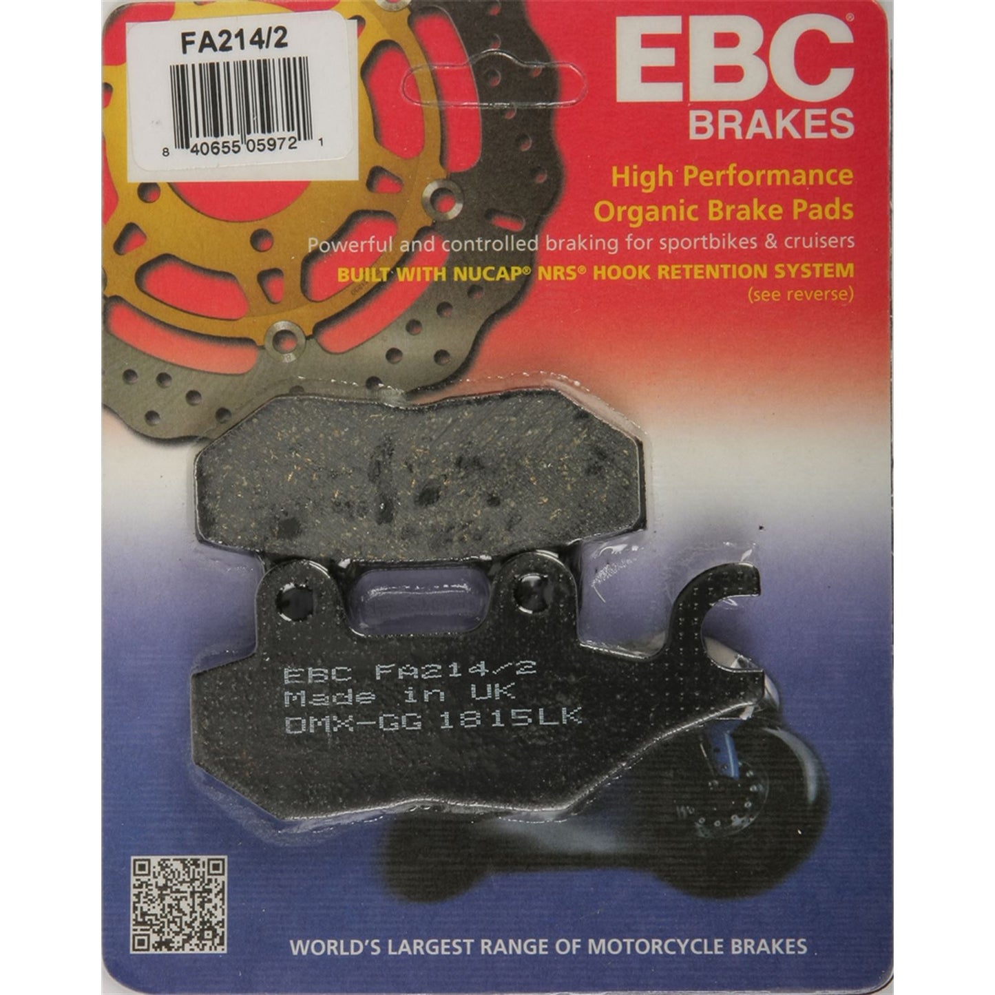 EBC Brakes Brake Pads FA214/2_2455