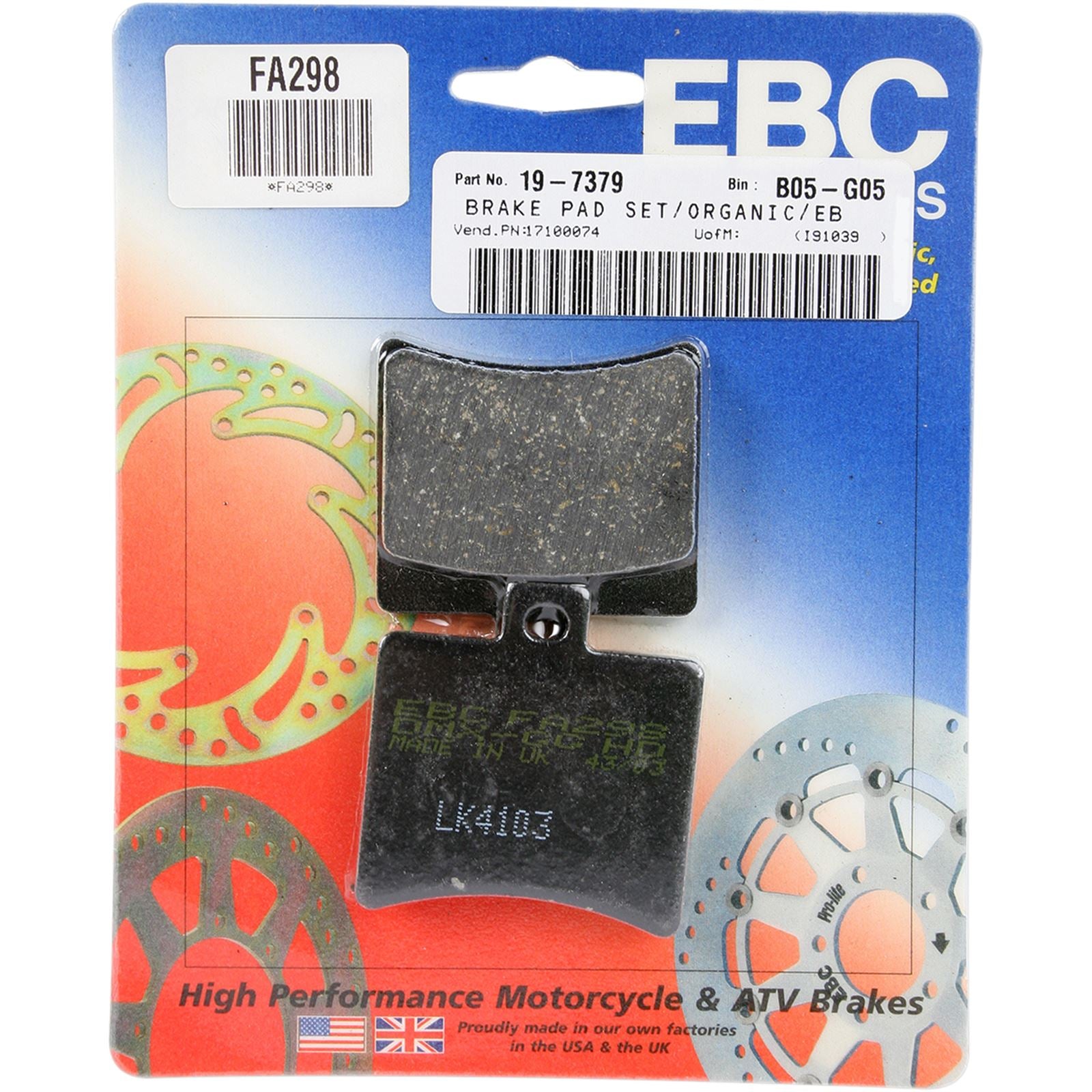 EBC Brakes Brake Pads FA298_378362