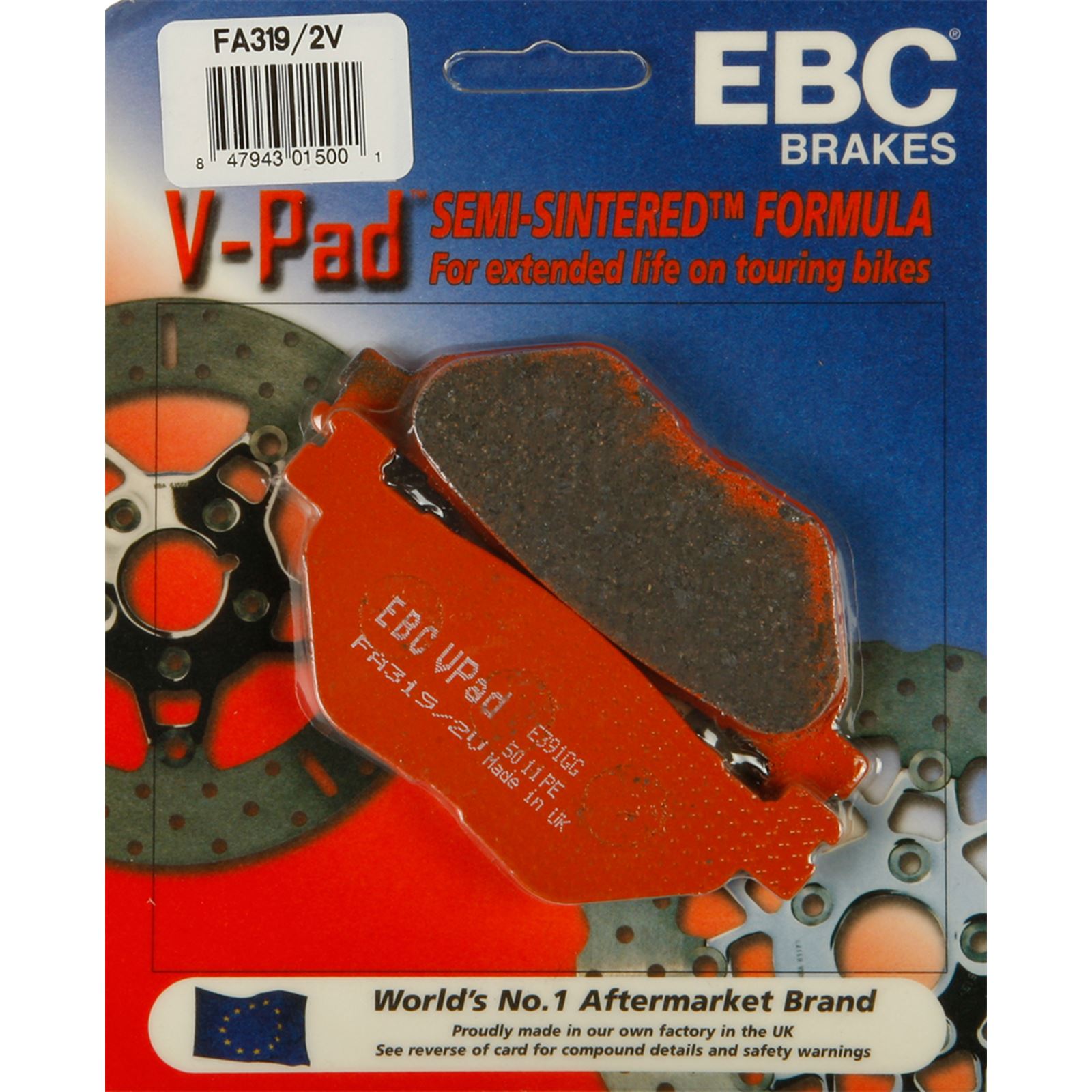 EBC Brakes Brake Pads V-Series FA319/2V_2475