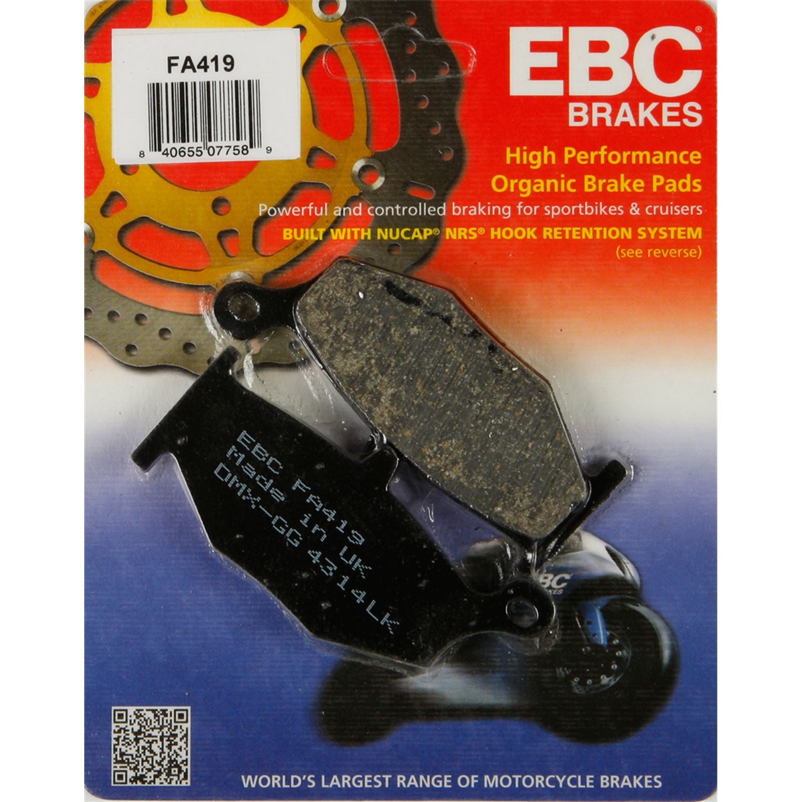EBC Brakes Brake Pads FA419_2497