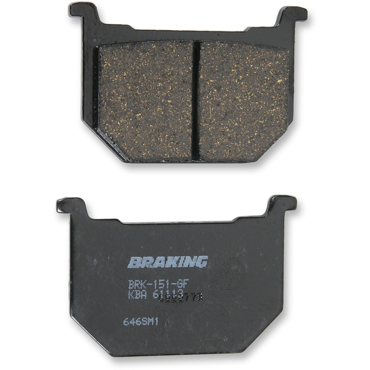 Braking Brake Pad Set Semi-Metallic [MPN: 646SM1]_355849