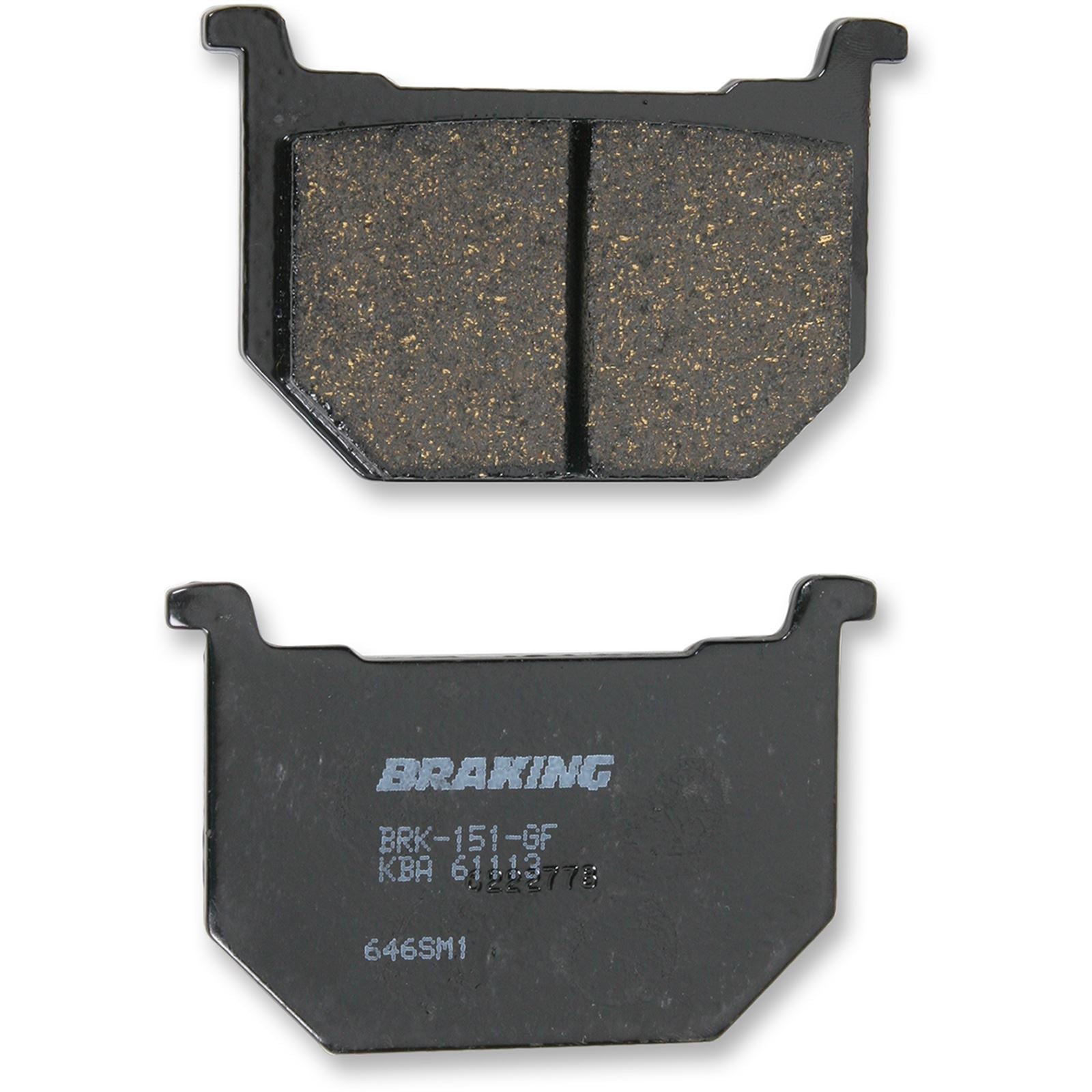 Braking Brake Pad Set Semi-Metallic [MPN: 646SM1]_355849