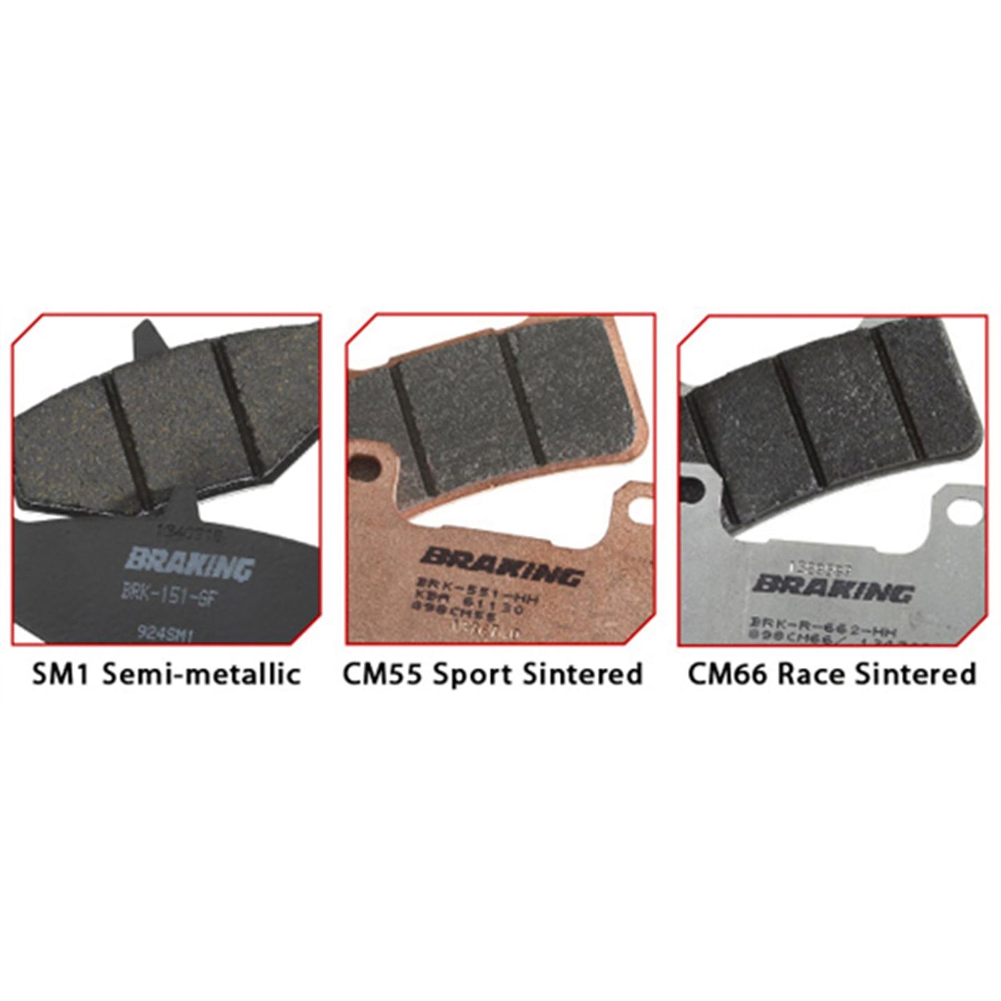 Braking Brake Pad Set Semi-Metallic [MPN: 690SM1]_2554