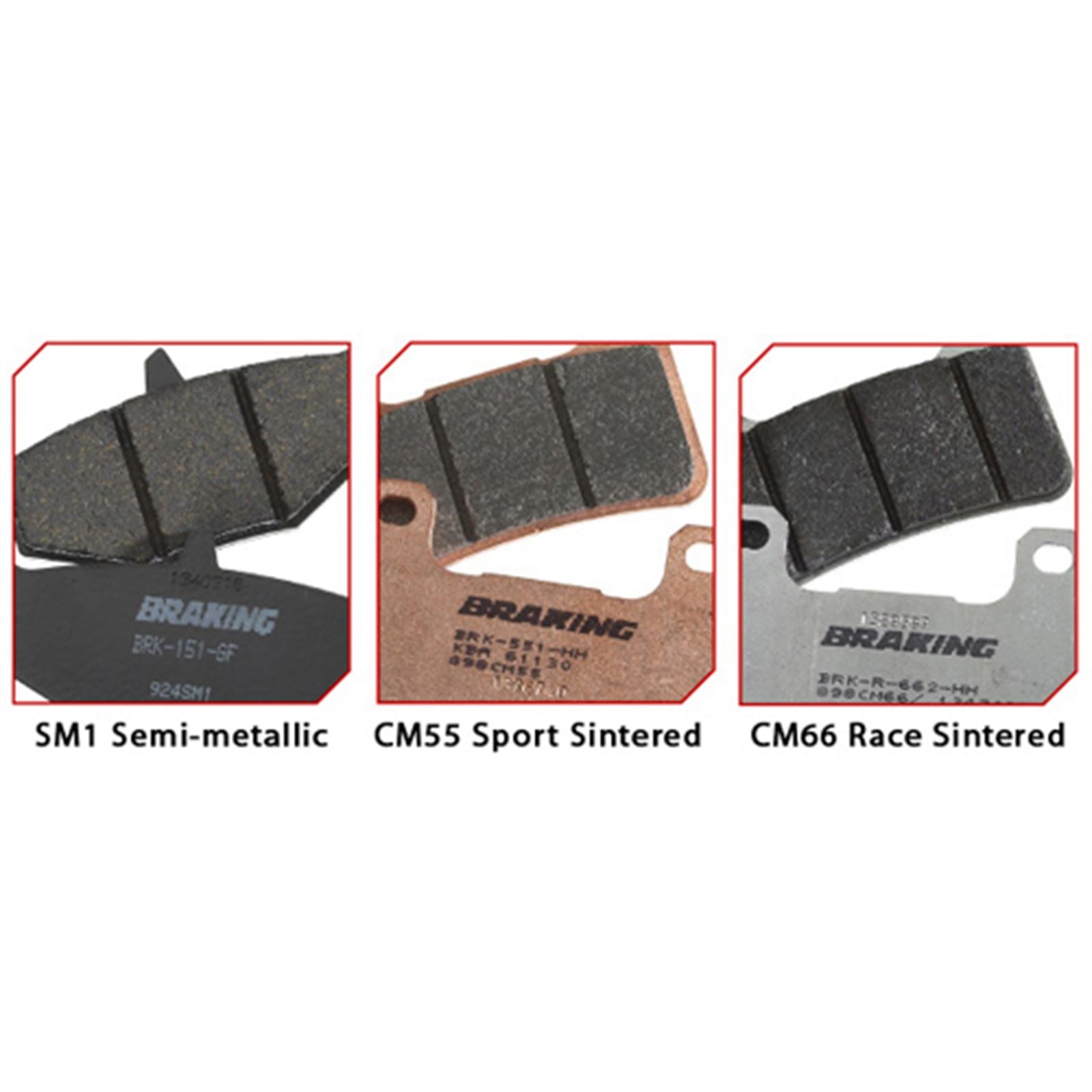 Braking Brake Pad Set Semi-Metallic [MPN: 692SM1]_2555