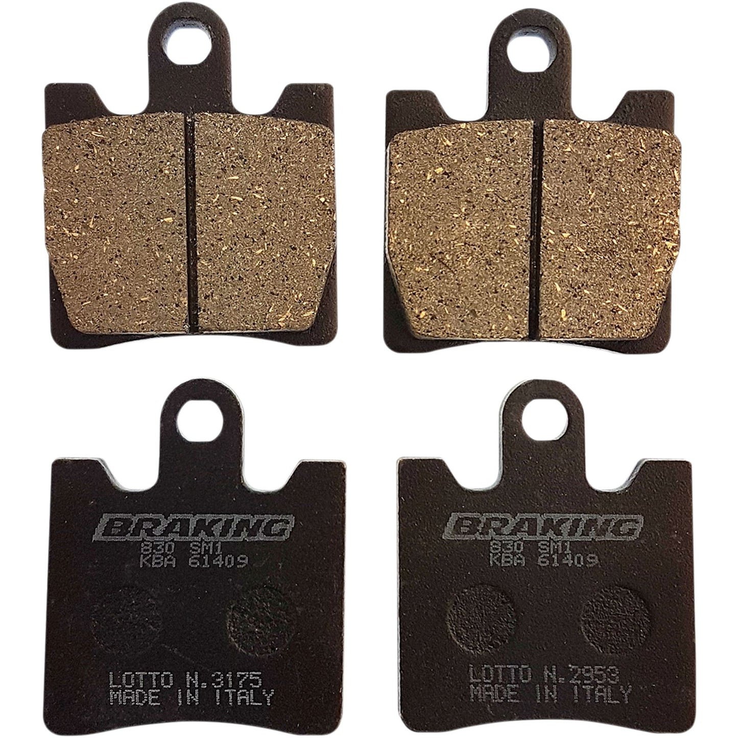 Braking Brake Pad Set Semi-Metallic [MPN: 830SM1]_355810
