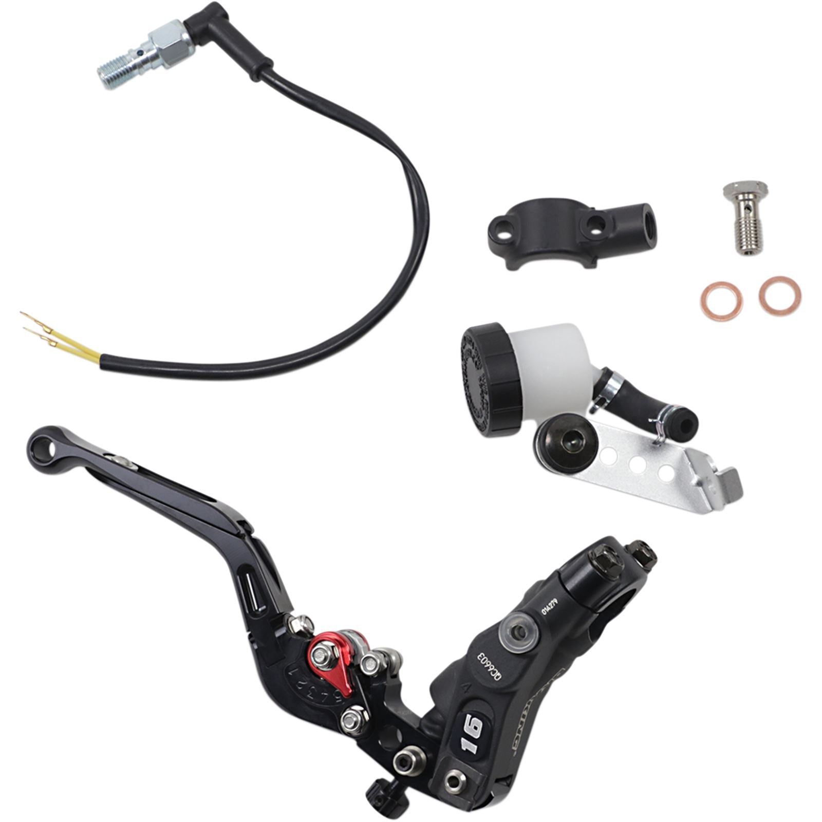 Braking Clutch Master Cylinder 16mm Lever Black [MPN: QC6603]_355422