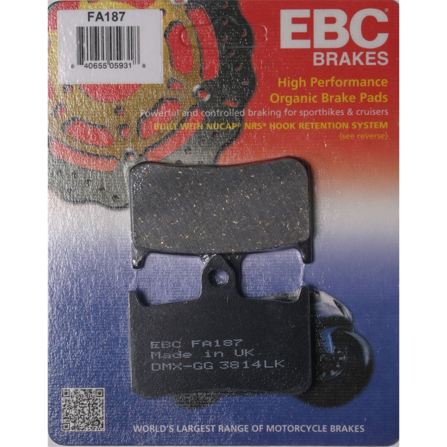 EBC Brakes Brake Pads FA187_3626