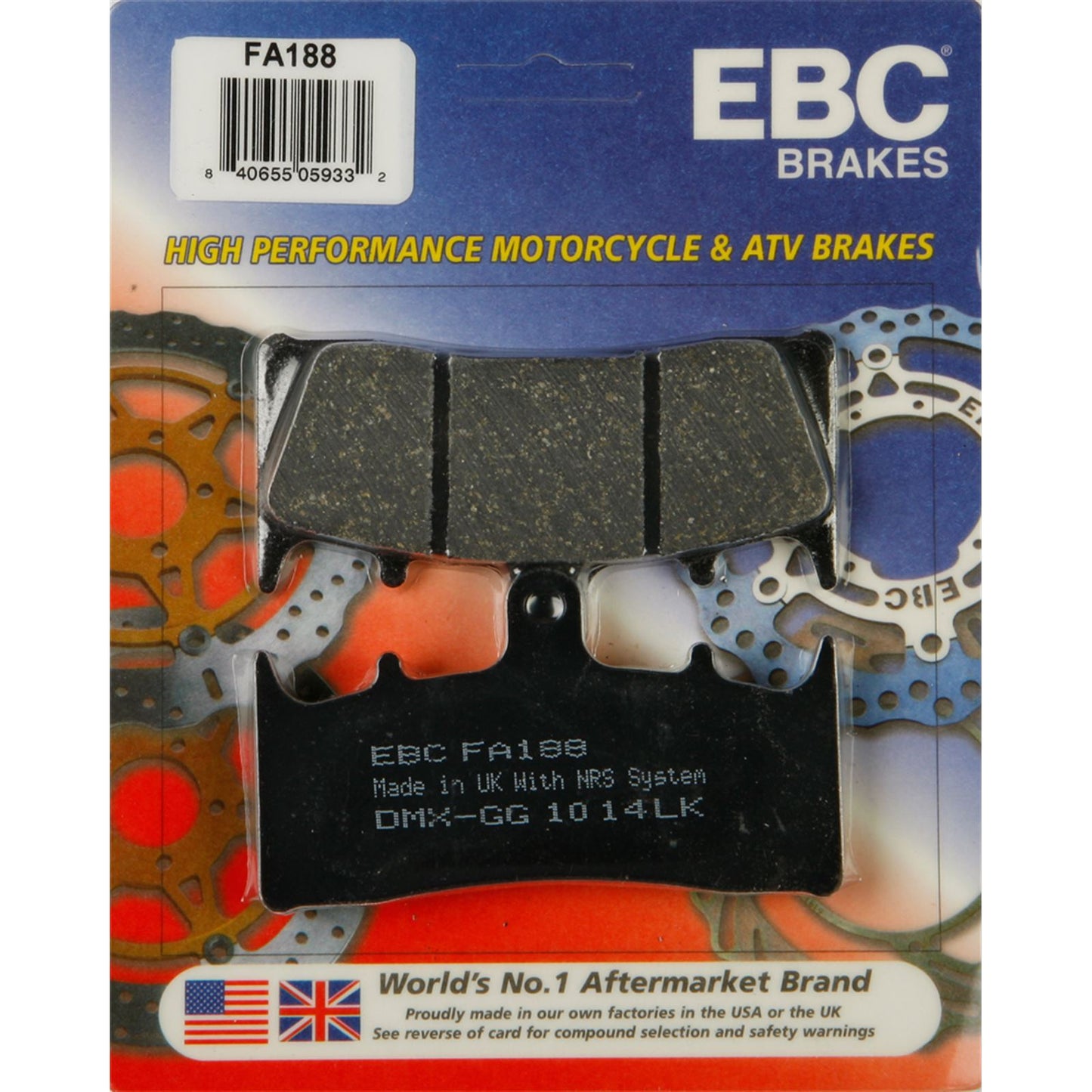 EBC Brakes Brake Pads FA188_3650