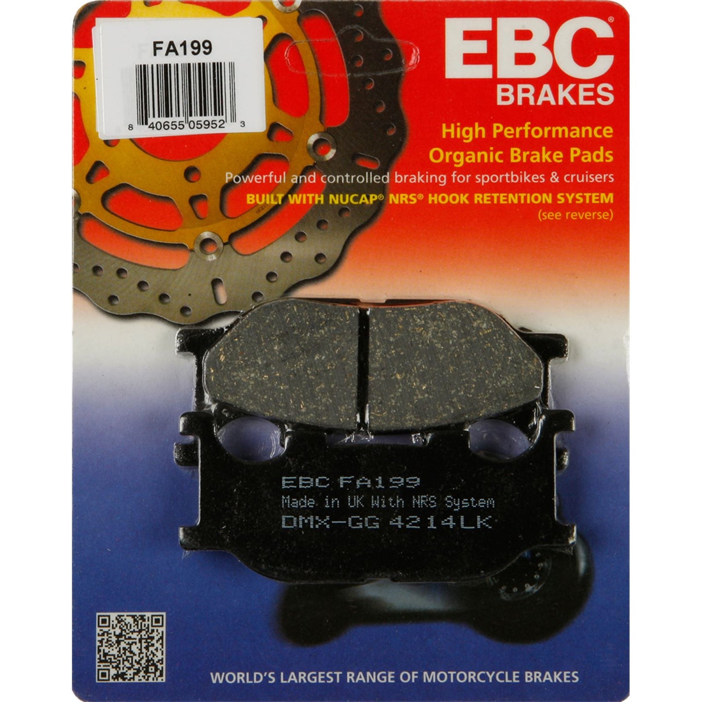 EBC Brakes Brake Pads FA199_3697