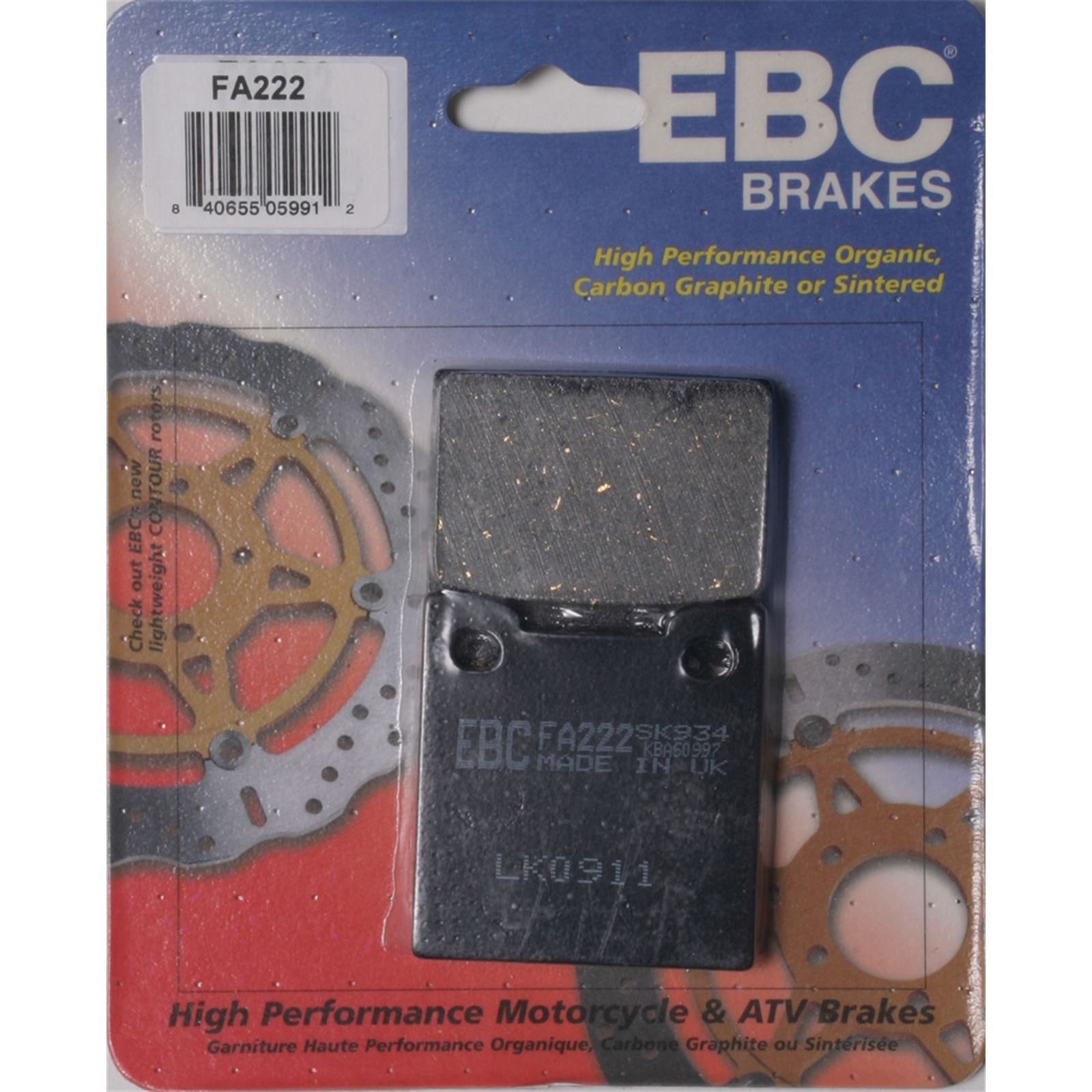 EBC Brakes Brake Pads FA222_3720
