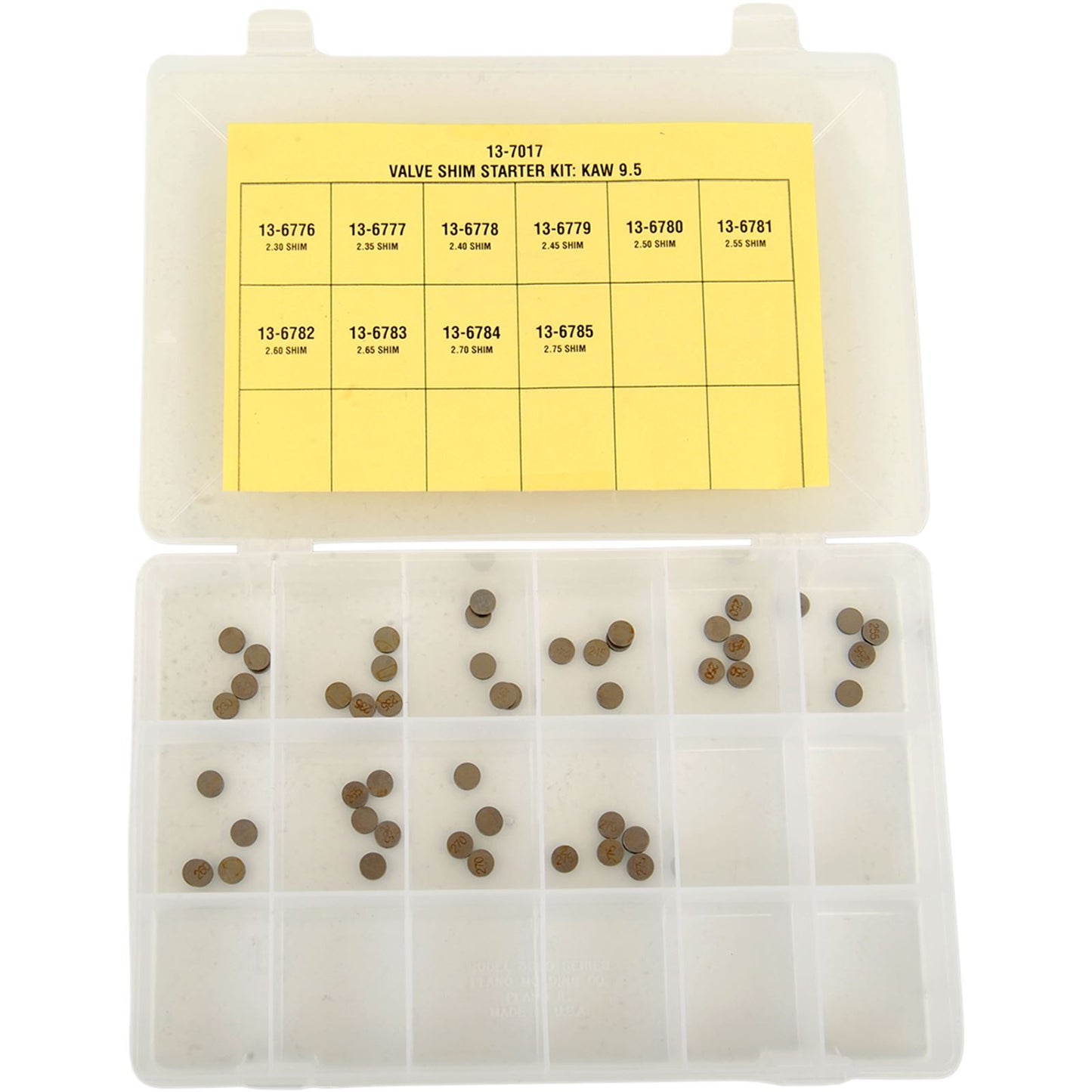 K&L Valve Shim Kit 9.5mm (2.30mm-2.75mm) 13-7017_403837