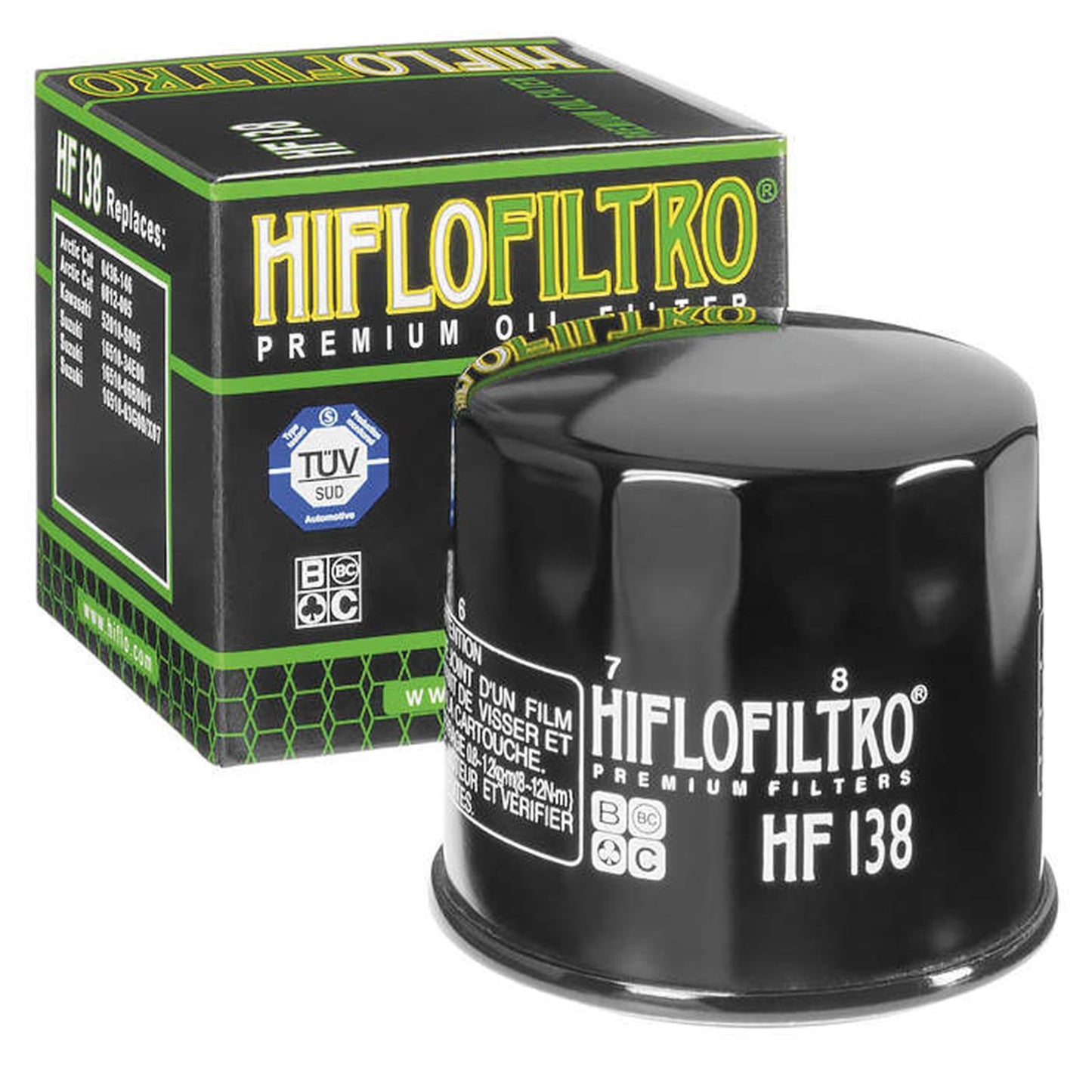 Hiflofiltro Oil Filter HF138_4894