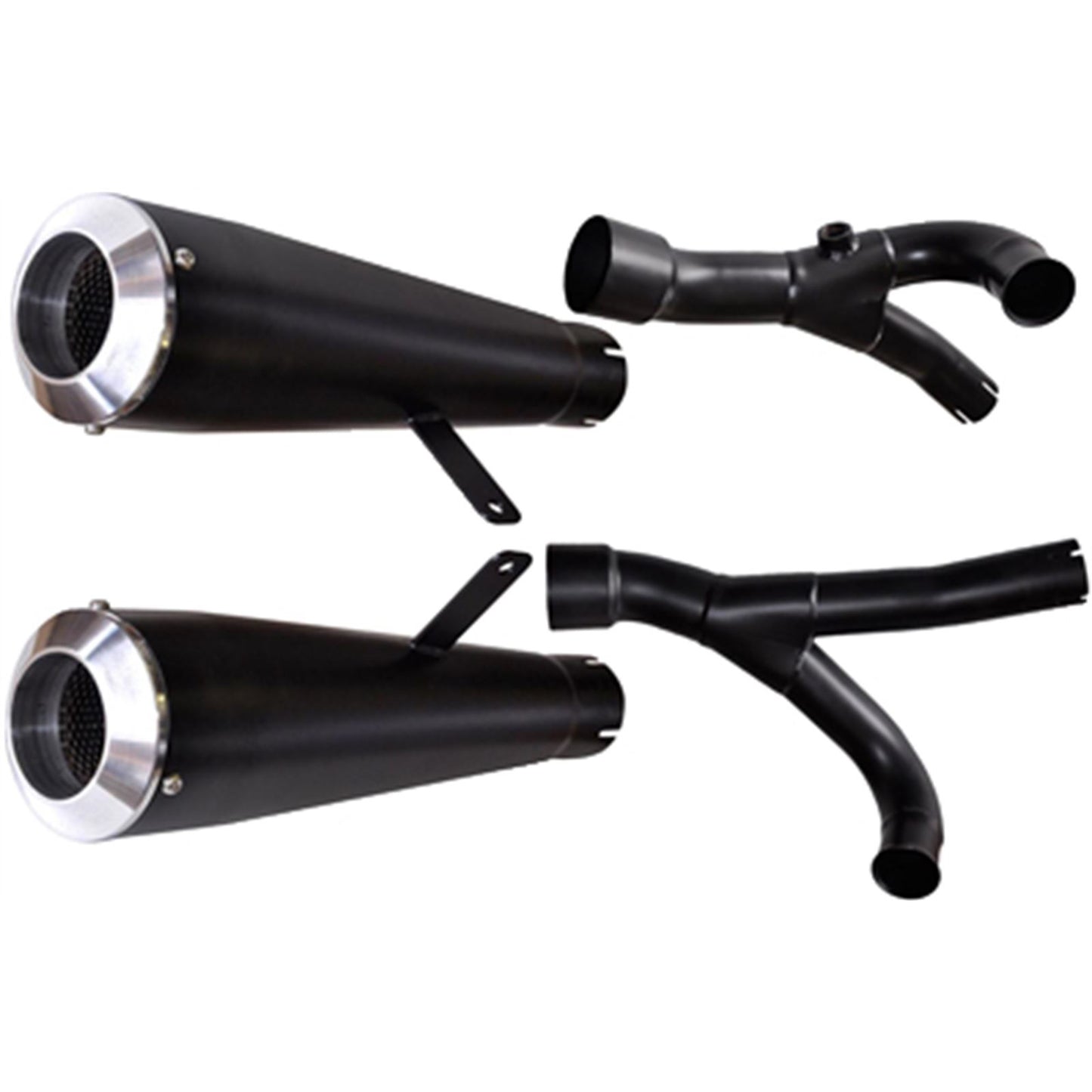 Voodoo Slip-On Dual - Black for Yamaha V-MAX [MPN: VEVMXK9CD]_5474