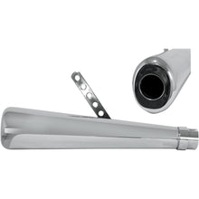Emgo 17.5" Oval Muffler - Chrome - with Reducer Set 80-84031_381731