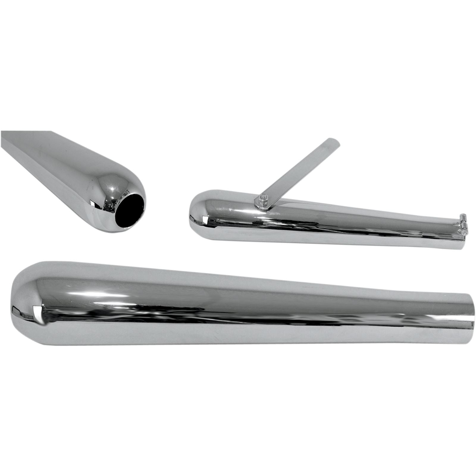 Emgo 16 1/8" Flashback Smoothy Muffler Chrome 80-84035_381730