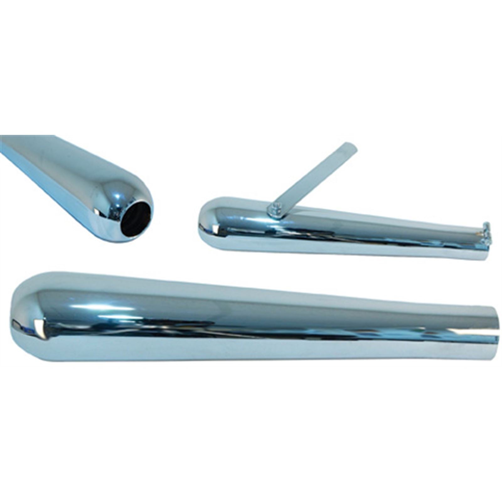 Emgo 16 1/8" Flashback Smoothy Muffler Chrome 80-84035_551125