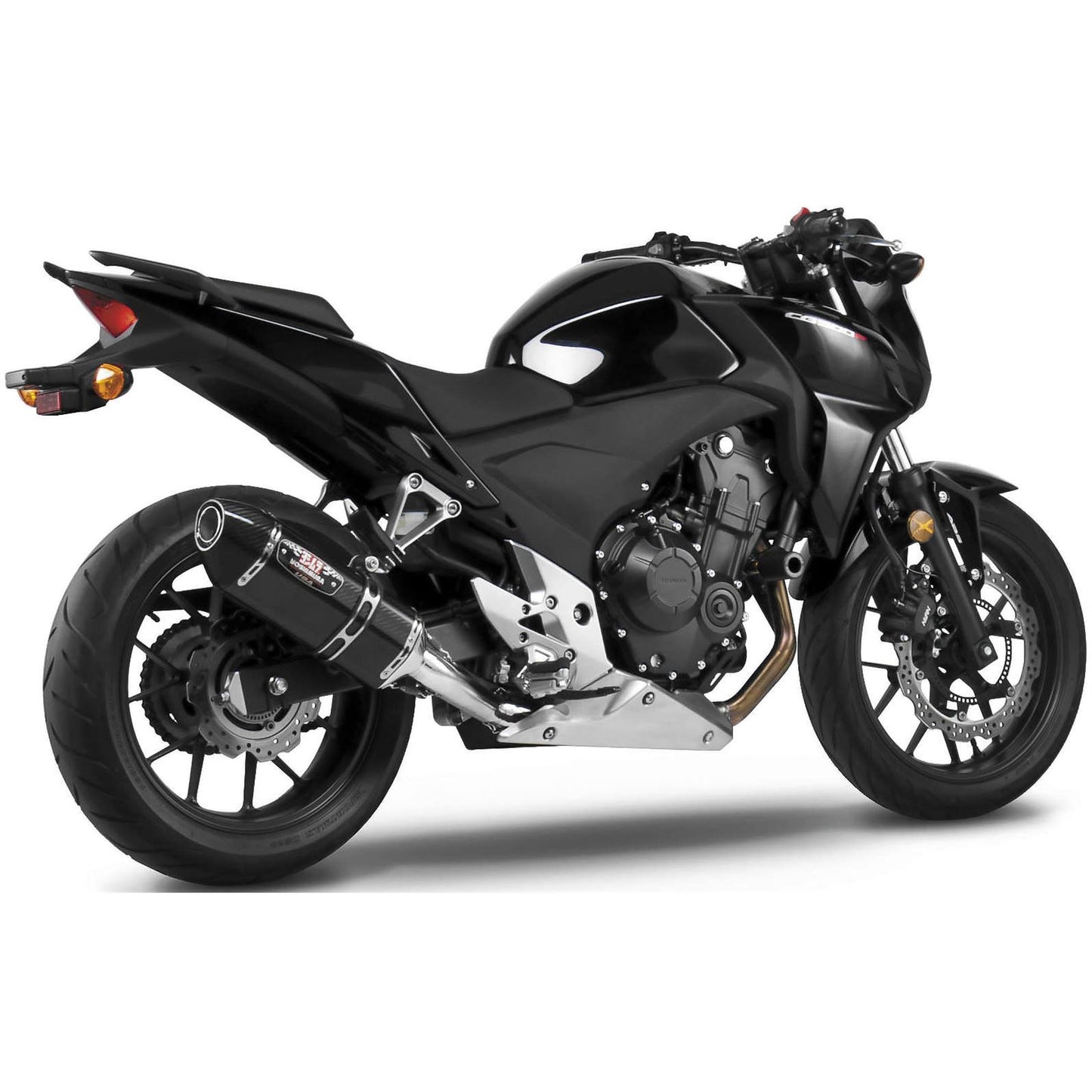 Yoshimura R-77 Street Exhaust Slip-On SS-CF-CF 1250020220_6113