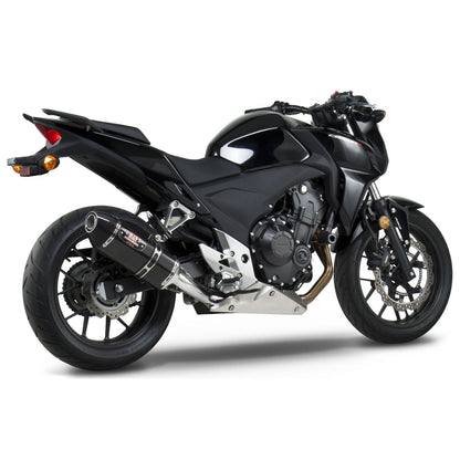 Yoshimura R-77 Street Exhaust Slip-On SS-CF-CF 1250020220_6115