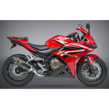 Yoshimura R-77 Signature Exhaust Slip-On SS-CF-CF 12551E0220_6154