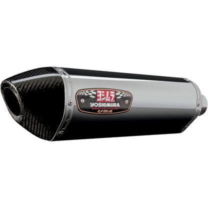 Yoshimura R-77 Race Exhaust Slip-On SS-SS-CF Dual 1414020520_500612
